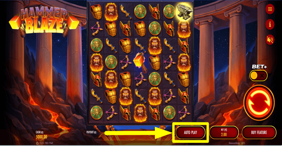 Hammerblaze Autoplay Feature