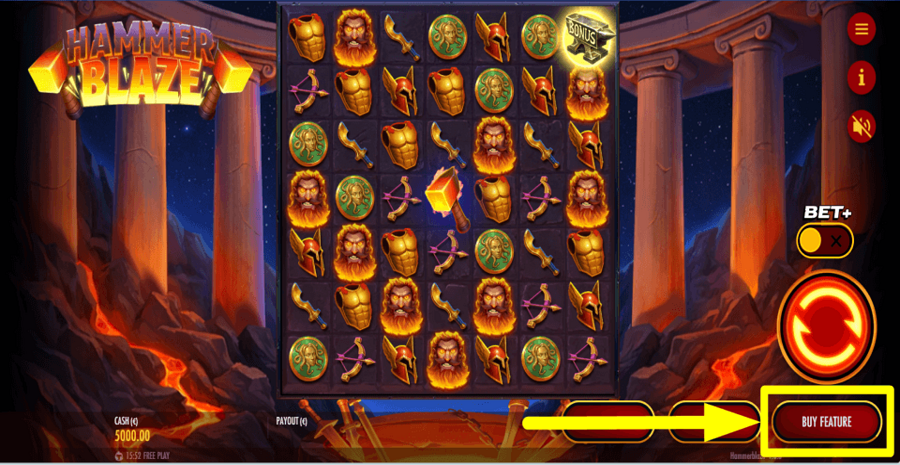 Hammerblaze Buy Feature