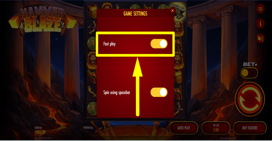 Hammerblaze Turbo Feature