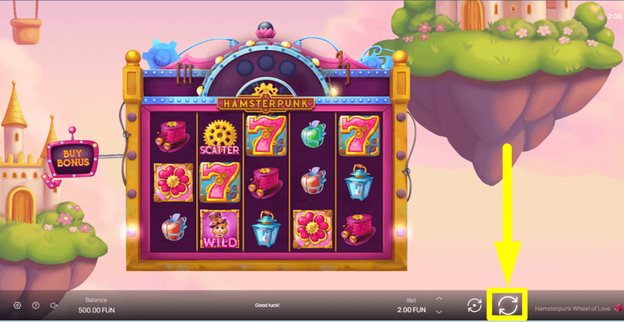 Hamsterpunk Wheel Of Love Spin Button