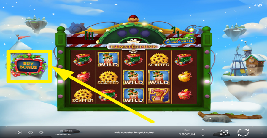 Hamsterpunk Xmas Wheel Buy Bonus