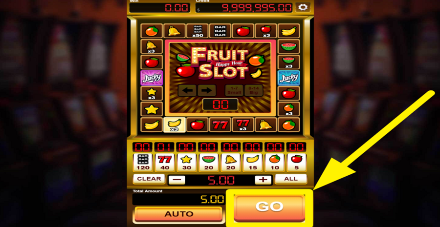 Happy Hour Fruit Slot Play Button