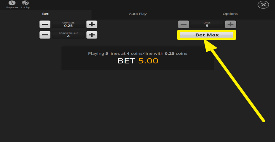 Harlequin Royale Max Bet