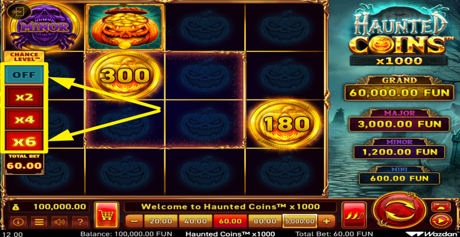 Haunted Coins x1000 Chance Level