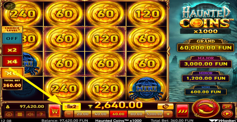 Haunted Coins x1000 Gamble