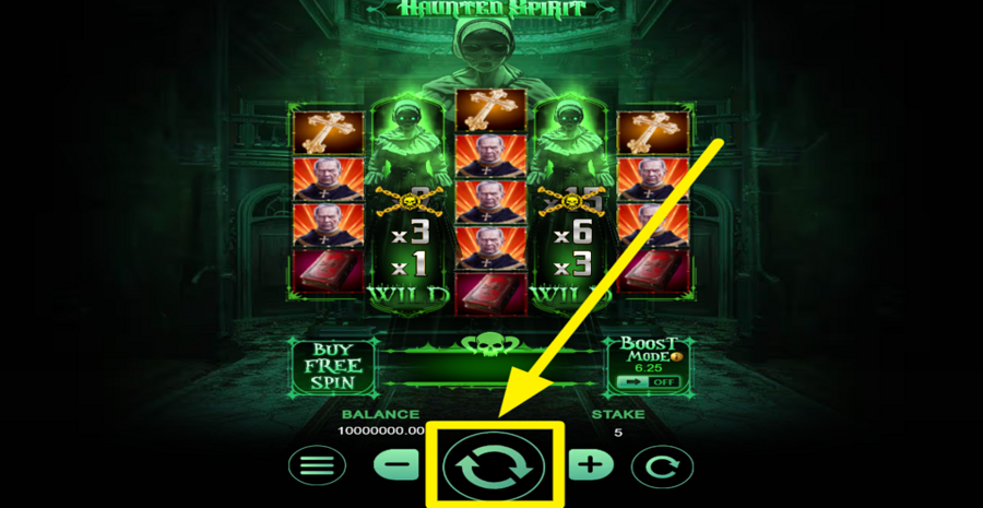 Haunted Spirit Spin Button