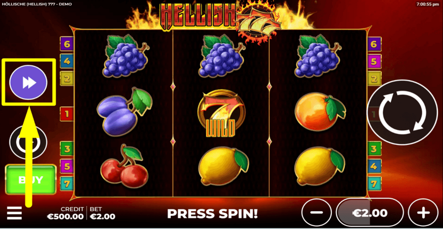 Hellish 777 Turbo Feature