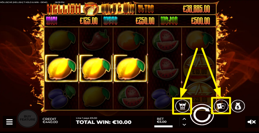 Hellish 7 Hold And Win Gamble