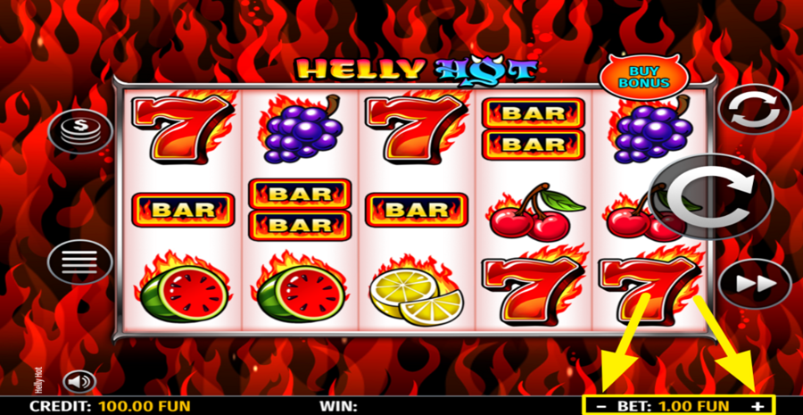 Helly Hot Adjust Bet