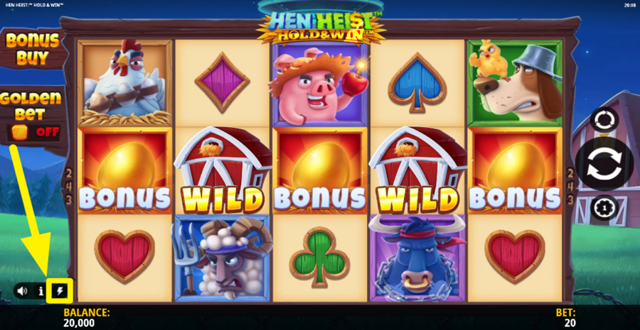 Hen Heist Hold And Win Turbo