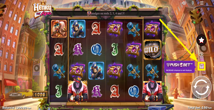 Henry The Ape Adjust Bet