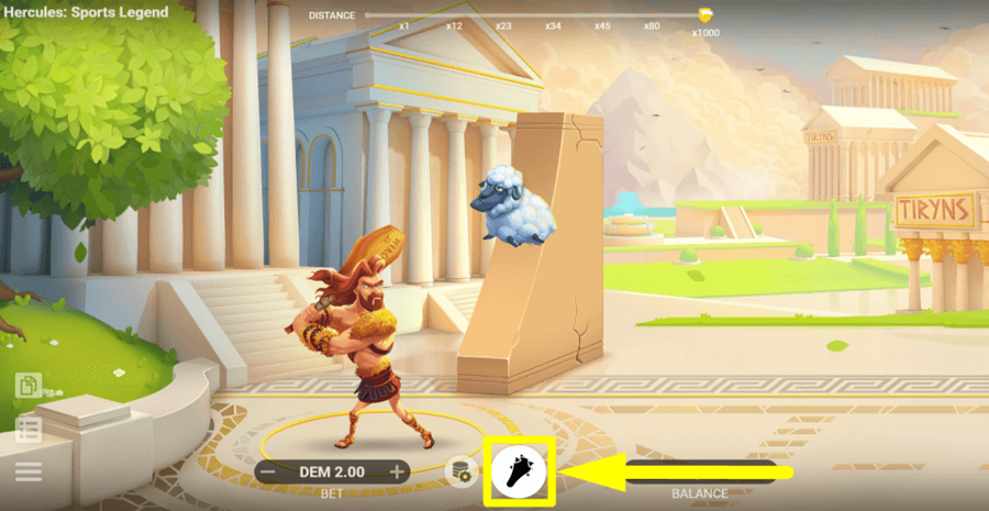 Hercules Sports Legend Hit Button