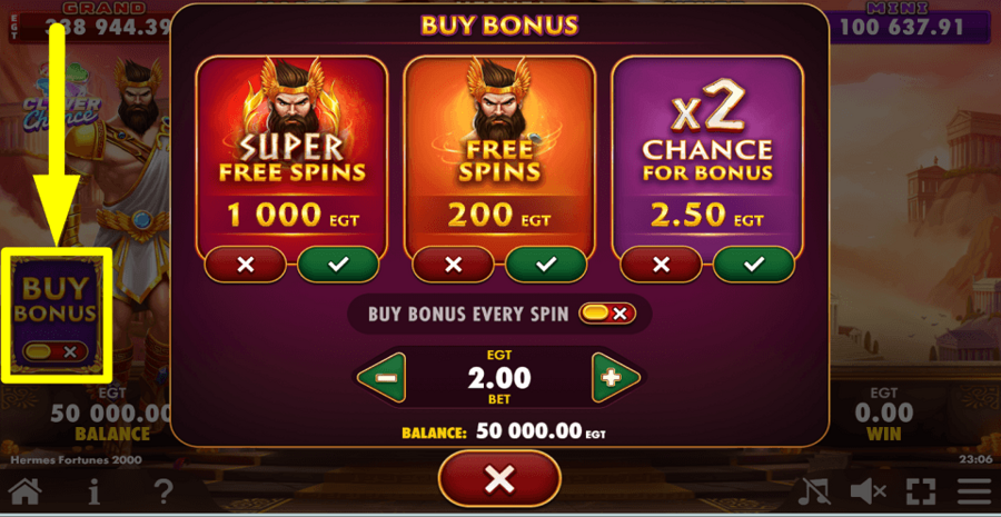 Hermes Fortunes 2000 Clover Chance Buy Feature