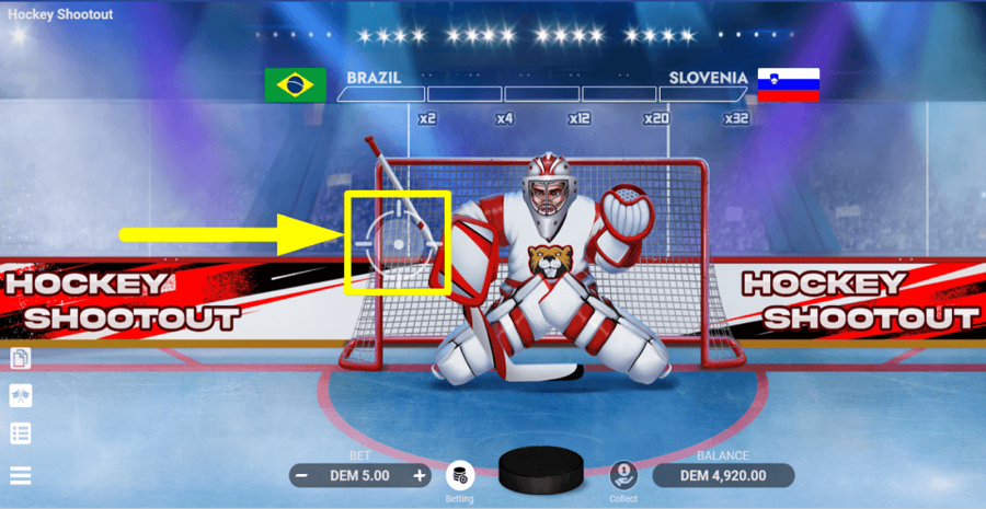 Hockey Shootout Shot Selector