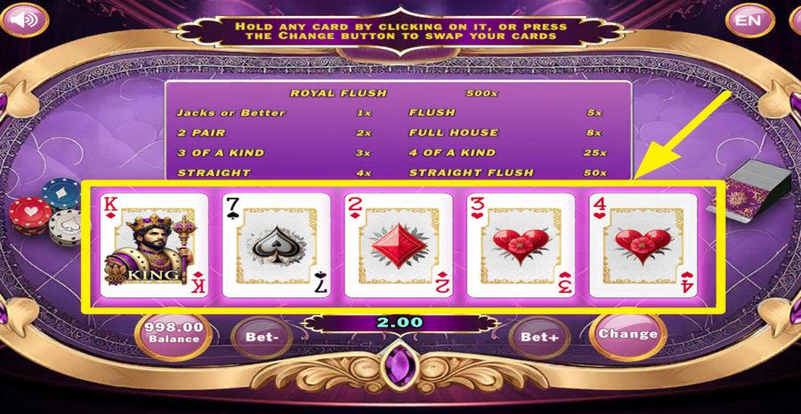 Hold And Flip Poker Frenzy Hold