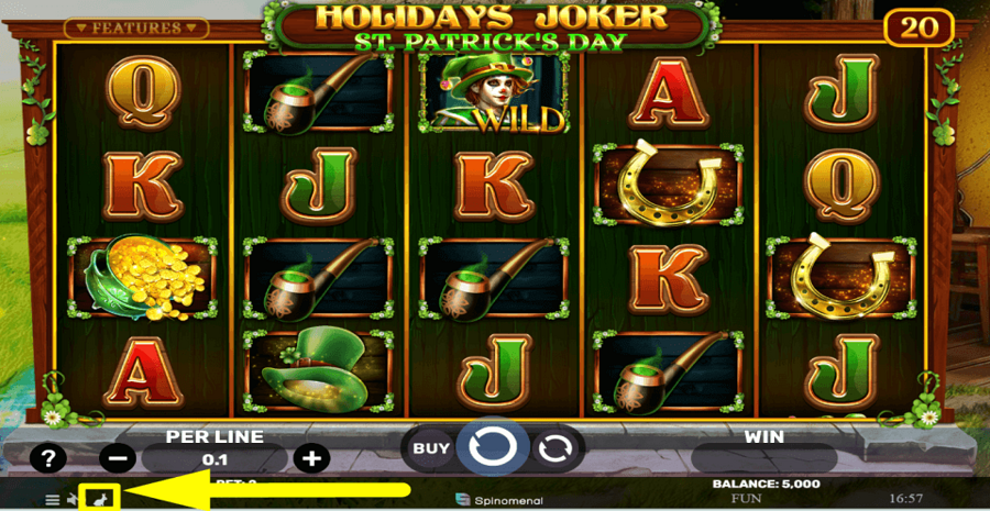 Holidays Joker St Patricks Day Turbo Feature