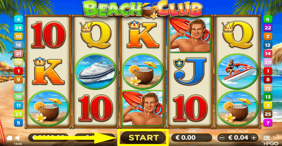 Holland Power Gaming Beach Club Start Button