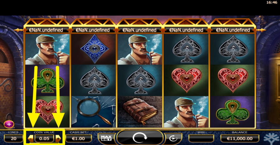 Holmes And The Stolen Stones Adjust Coin Value