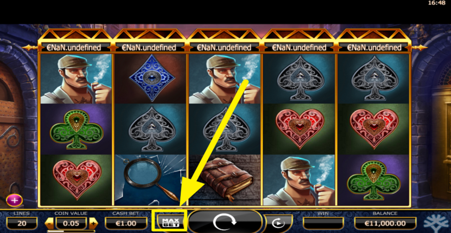 Holmes And The Stolen Stones Max Bet