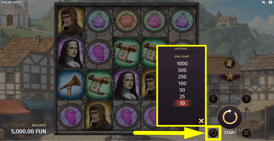 Holy Hand Grenade 2 Dream Drop Autoplay Feature