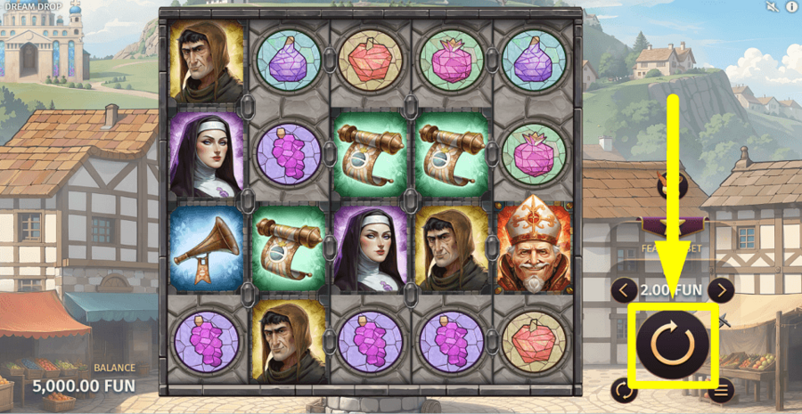 Holy Hand Grenade 2 Dream Drop Spin Button