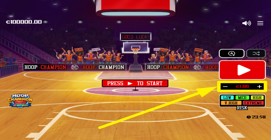 Hoop Champion Adjust Bet