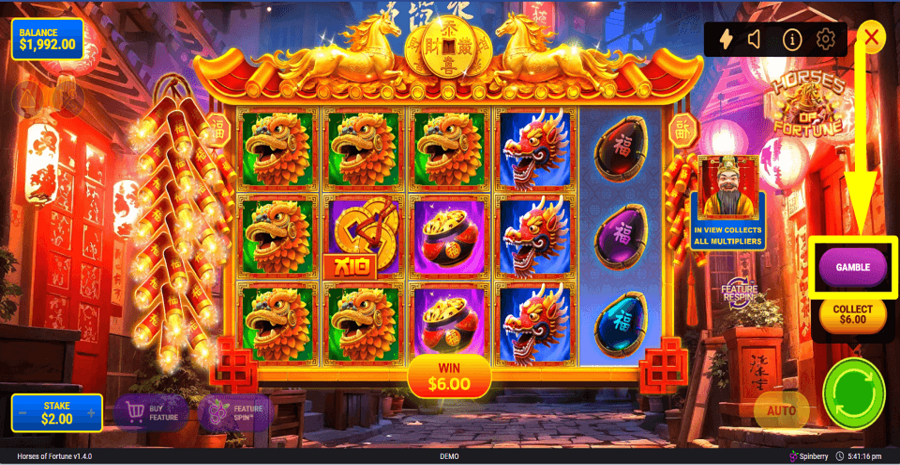 Horses Of Fortune Gamble Feature