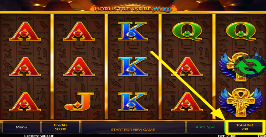 Horus Treasure Wild Adjust Bet