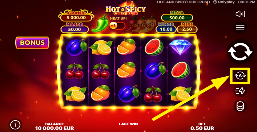 Hot And Spicy Chili Rush Autoplay