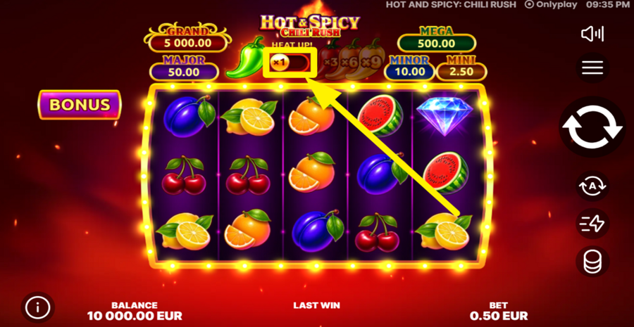 Hot And Spicy Chili Rush Heat Up
