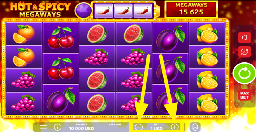 Hot And Spicy Megaways Adjust Bet