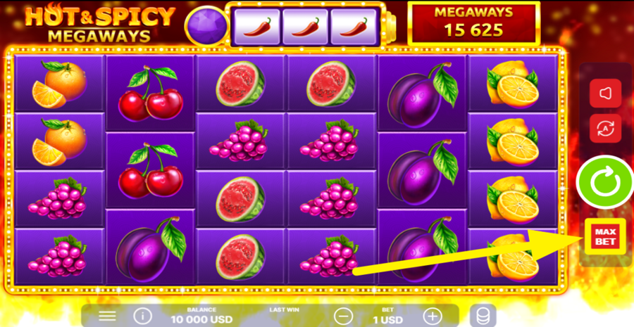 Hot And Spicy Megaways Max Bet