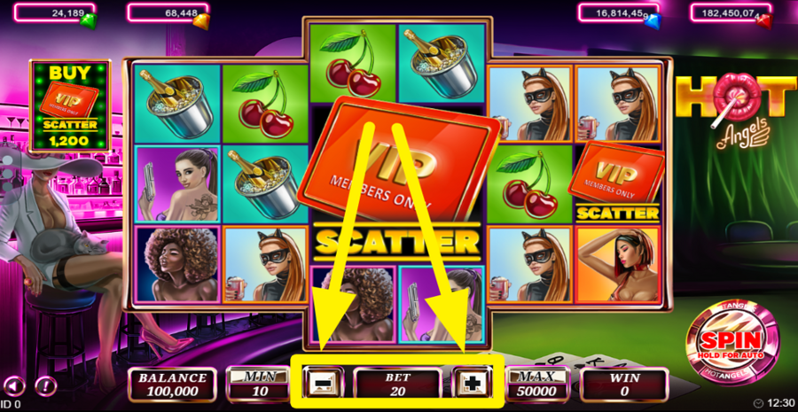 Hot Angels Adjust Bet
