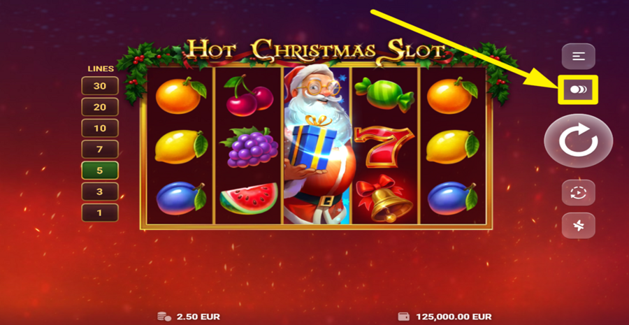 Hot Christmas Slot Adjust Bet