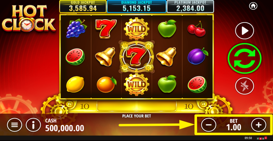 Hot Clock Adjust Bet