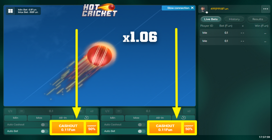 Hot Cricket Cashout