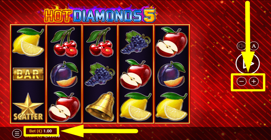 Hot Diamonds 5 Bet Value