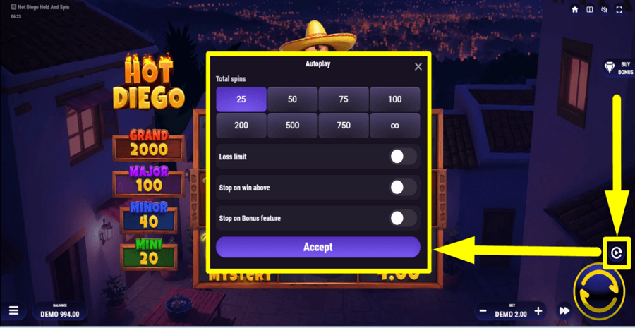 Hot Diego Autoplay Feature