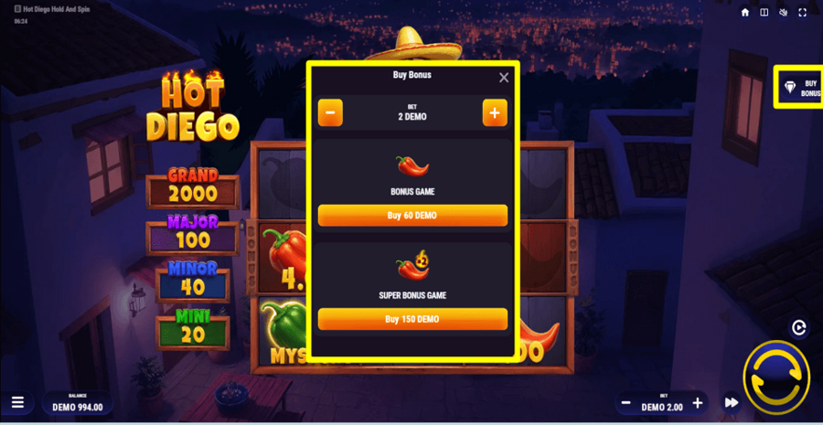 Hot Diego Buy Feature