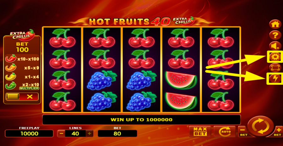 Hot Fruits 40 Extra Chillis Turbo