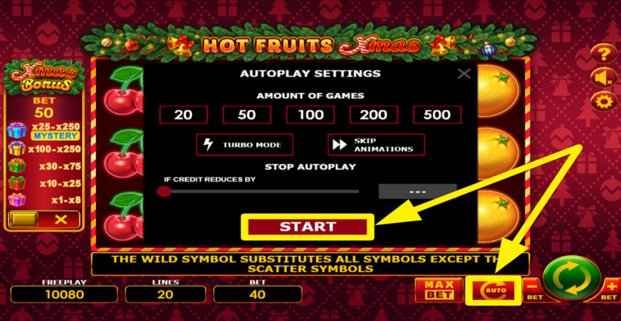 Hot Fruits Xmas Autoplay