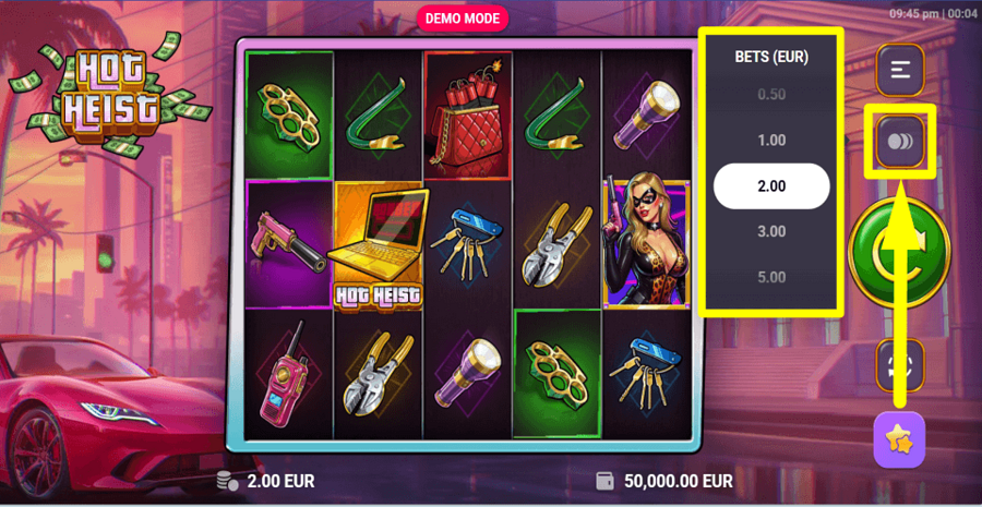 Hot Heist Bet Value