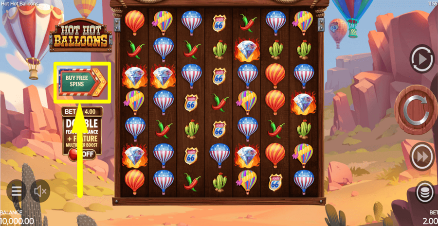 Hot Hot Balloons Buy Feature
