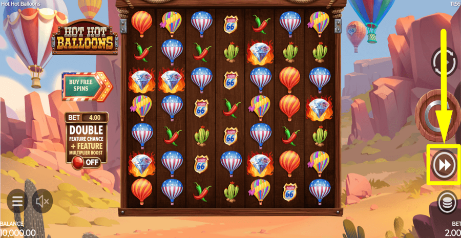 Hot Hot Balloons Turbo Feature