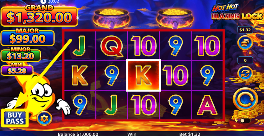 Hot Hot Blazing Lock Buy Bonus