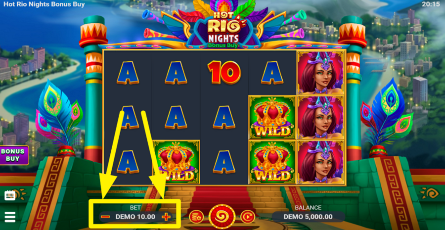 Hot Rio Nights Bonus Buy Adjust Bet