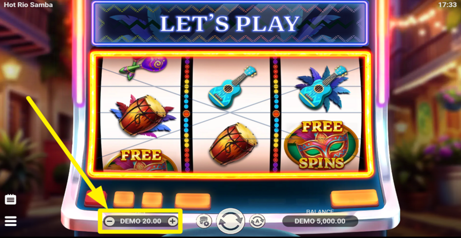 Hot Rio Samba Adjust Bet