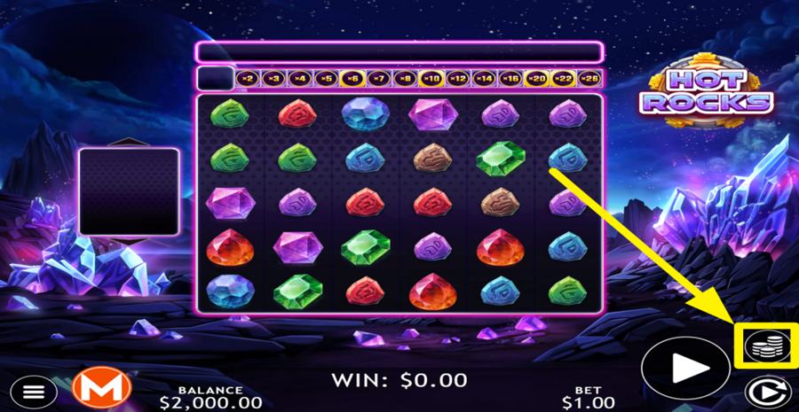 Hot Rocks Adjust Bet