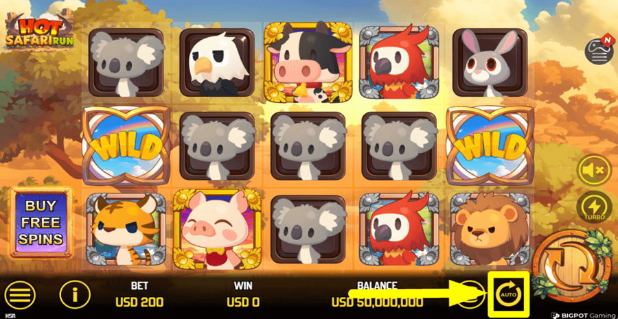 Hot Safari Run Autoplay Feature