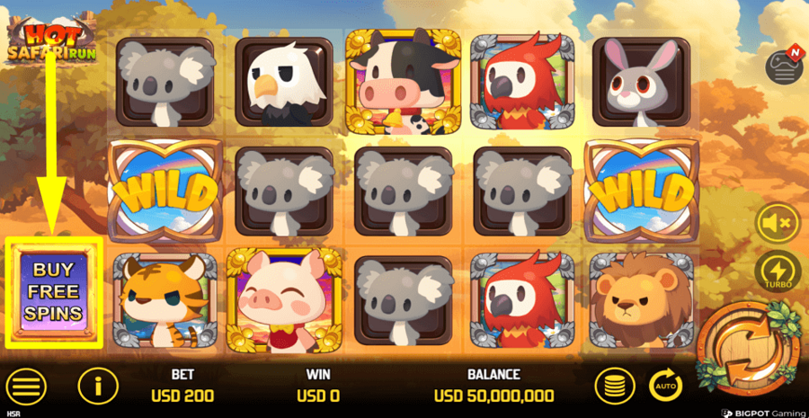 Hot Safari Run Buy Feature